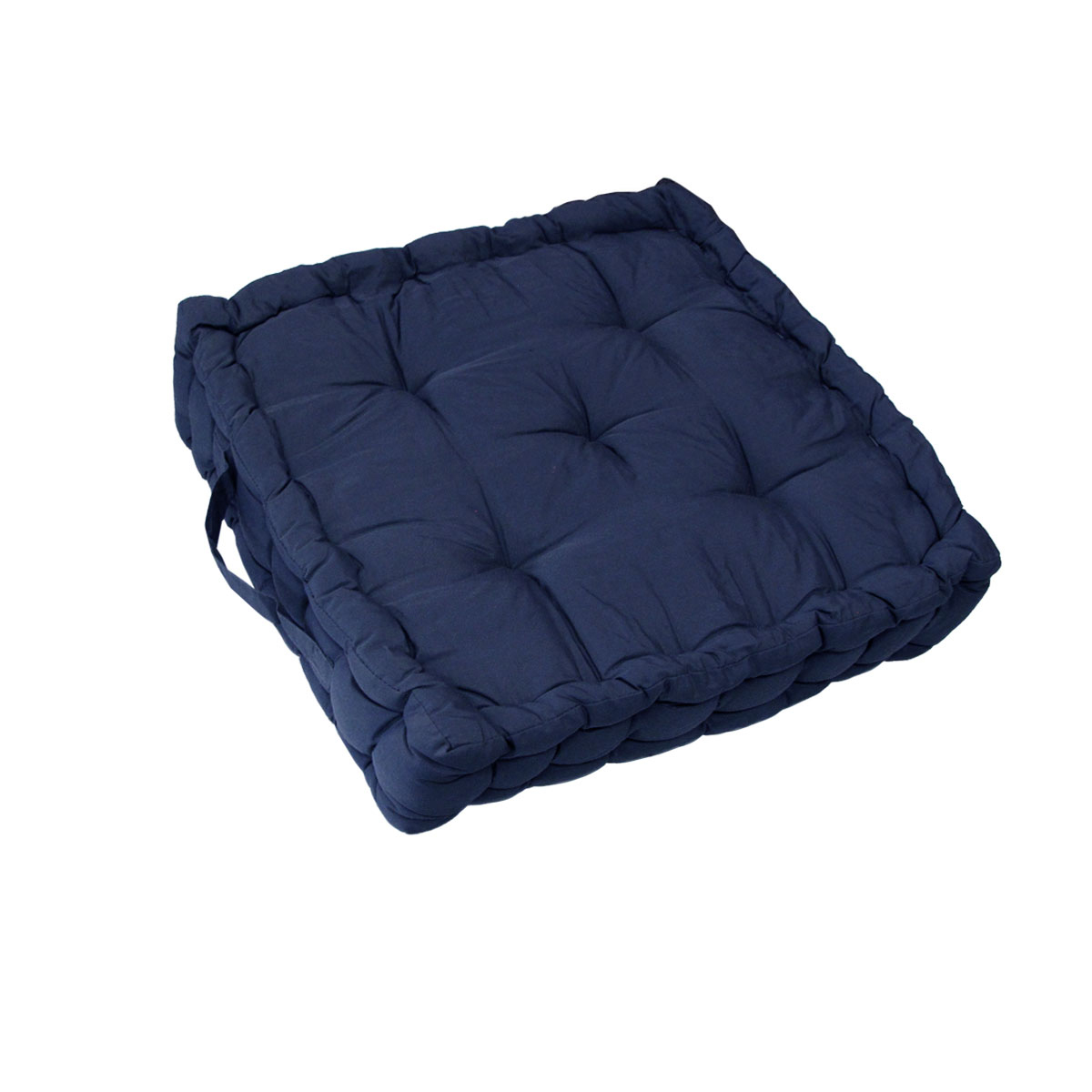 V442-BZO-CHAIRCU-1PCBOXCUSHION-NAVY-SQ-98526-00 1 Pc Floor Box Cushion Pad 40 x 40+ 8 cm Navy - Image 1