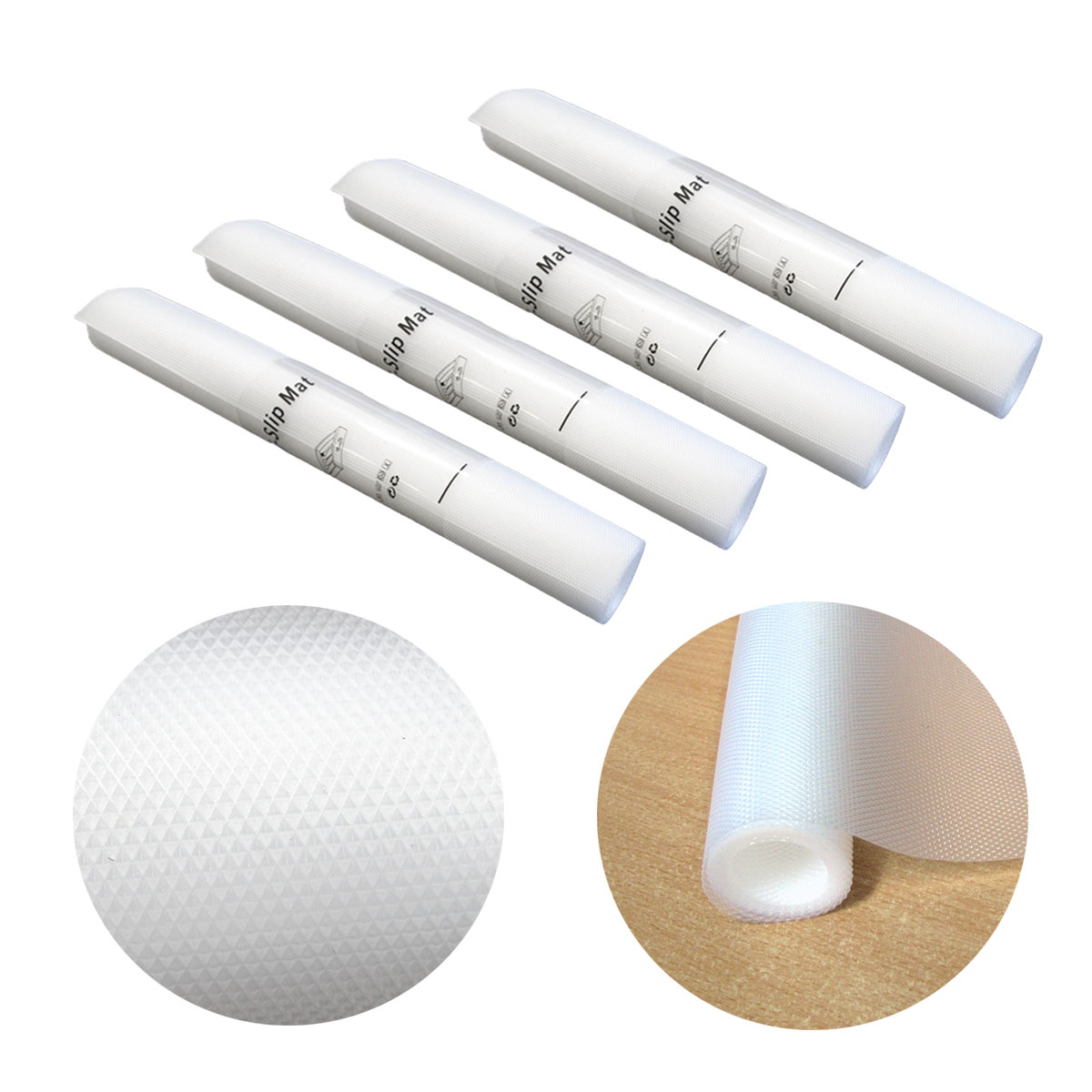 V442-DKC-MISC-SETOF4PROTECTIONMAT-WHITE-RE-98519-00 Choice Set of 4 Multi-purpose Anti-slip Protection Mats 45 x 150 cm - Image 1