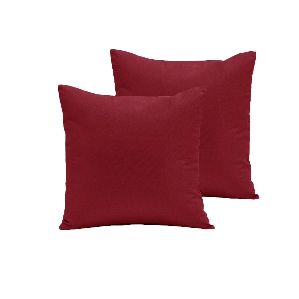 V442-END-PILLOWC-POLYCOTTON-CHERRY-EU-98779-00 Pair of Polyester Cotton European Pillowcases Cherry - Image 1