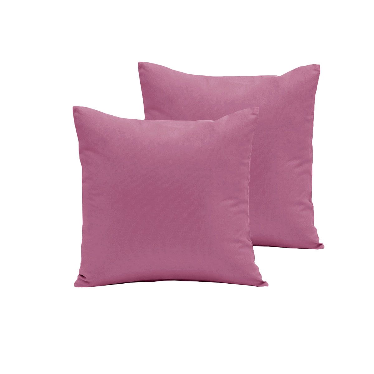 V442-END-PILLOWC-POLYCOTTON-PLUM-EU-98778-00 Pair of Polyester Cotton European Pillowcases Plum - Image 1