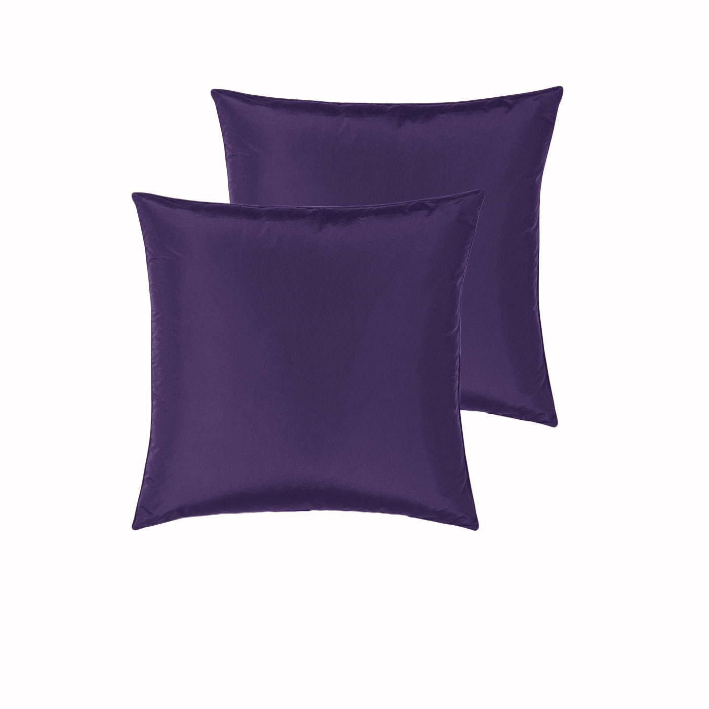 V442-END-PILLOWC-SATIN-EGGPLANT-EU-98800-00 PepperMIll Satin European Pillowcases ( Pair ) EGGPLANT - Image 1