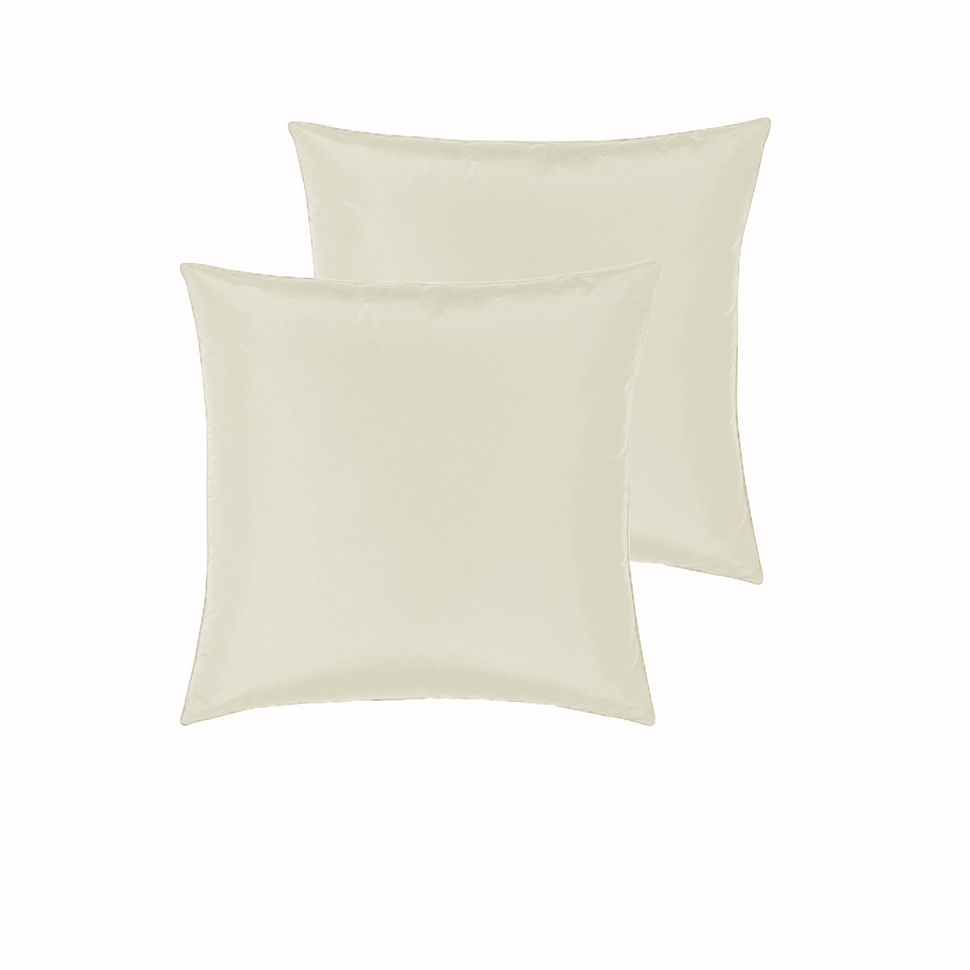 V442-END-PILLOWC-SATIN-IVORY-EU-98809-00 PepperMIll Satin European Pillowcases ( Pair ) IVORY - Image 1