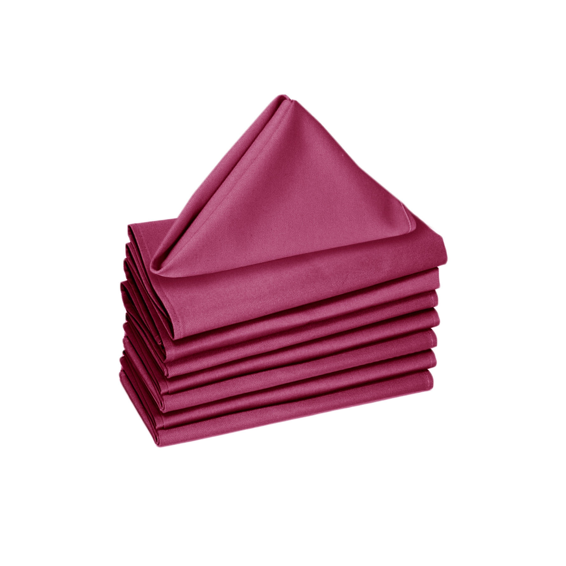 V442-GNA-MISC-SETOF8NAPKINS-FUSCHIA-SQ-117492-00 Hoydu Set of 8 Cotton OR Poly Cotton Napkins Fuschia - Image 1