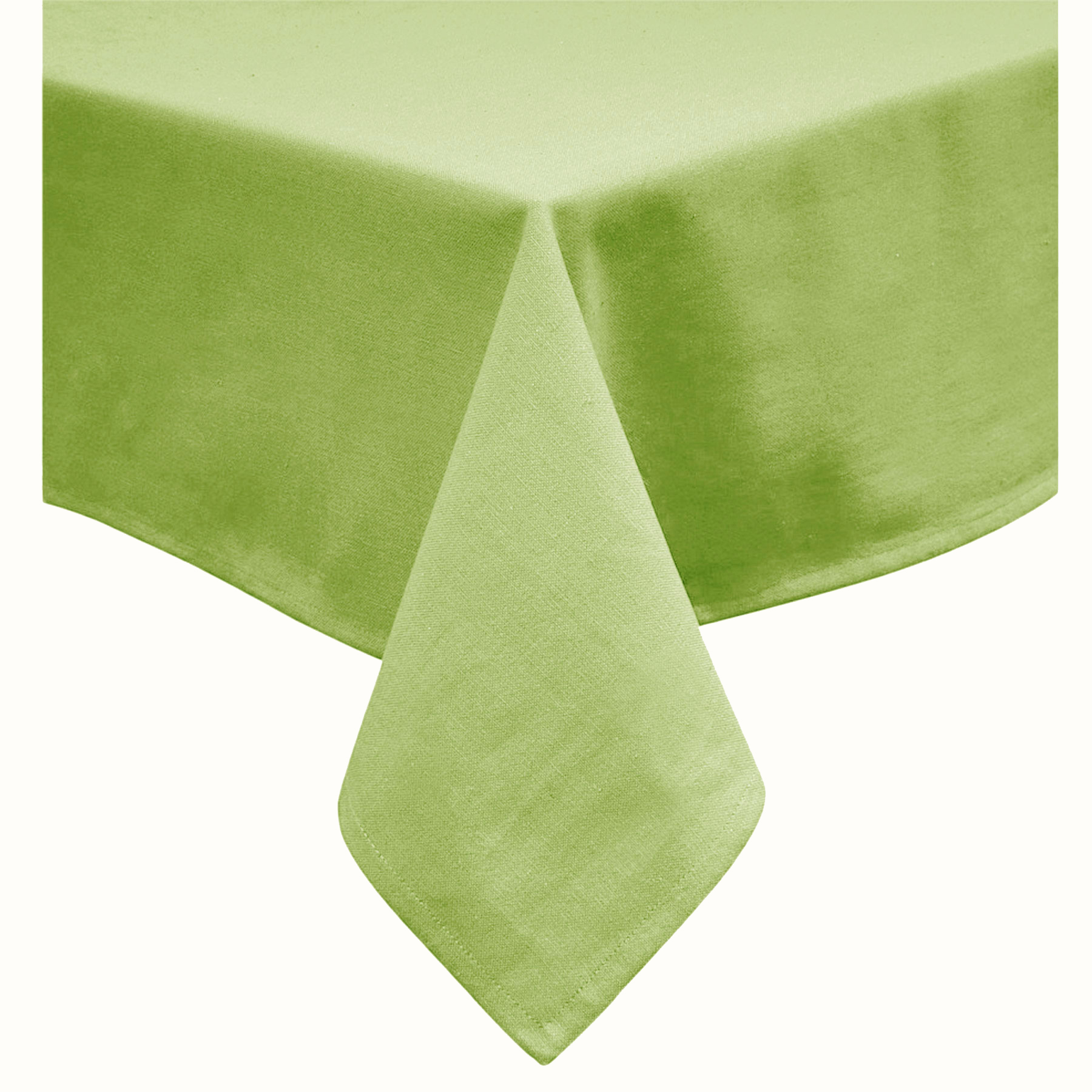 V442-GNA-TABLEC-COTTON-180RD-APPLEGREEN-117531-00 Hoydu Cotton Blend Table Cloth Apple Green 180cm Round - Image 1