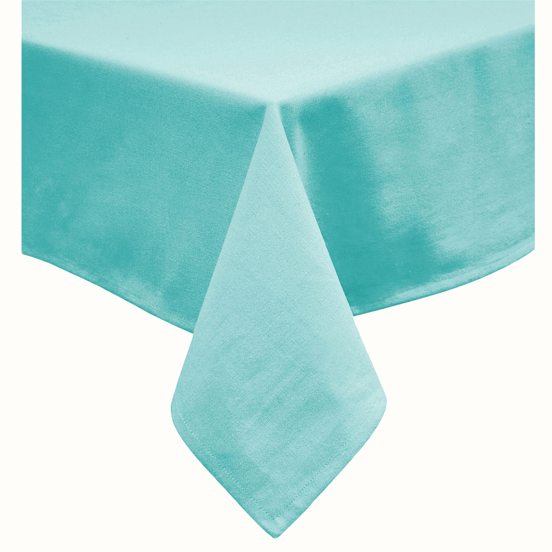 V442-GNA-TABLEC-COTTON-180RD-LIGHTTURQUOISE-117570-00 Hoydu Cotton Blend Table Cloth 180cm Round - LIGHT TURQUOISE - Image 1