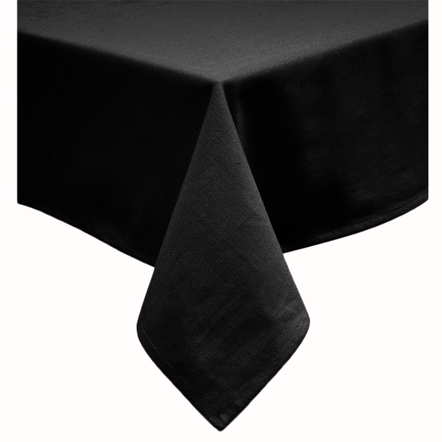 V442-GNA-TABLEC-COTTON-180RD-PIRATEBLACK-117595-00 Hoydu Cotton Blend Table Cloth 180cm Round - PIRATE BLACK - Image 1