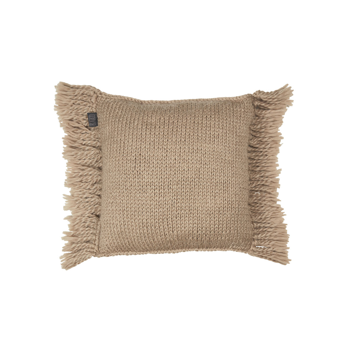 V442-HIN-CUSHION-AMSTERDAMJONINE-SAND-SQ-202505231010-00 KAAT Amsterdam Jonine Sand Square Filled Cushion 45cm x 45cm - Image 1