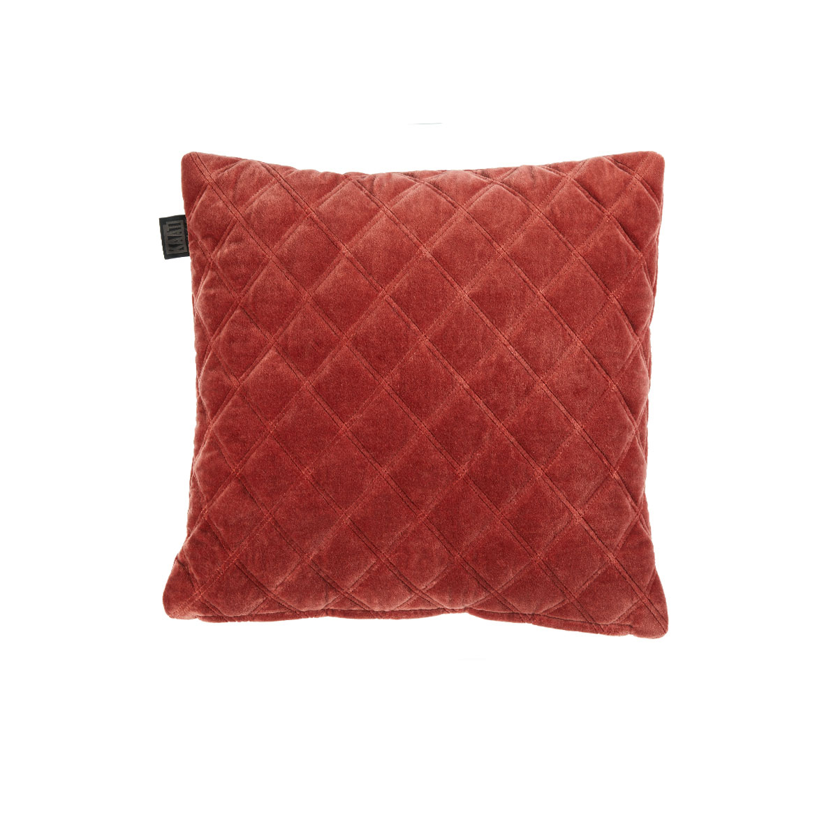 V442-HIN-CUSHION-VERCORS-DARKRED-SQ-82428-00 Bedding House Vercors Luxury Cotton Velvet Filled Square Cushion - Dark Red - Image 1