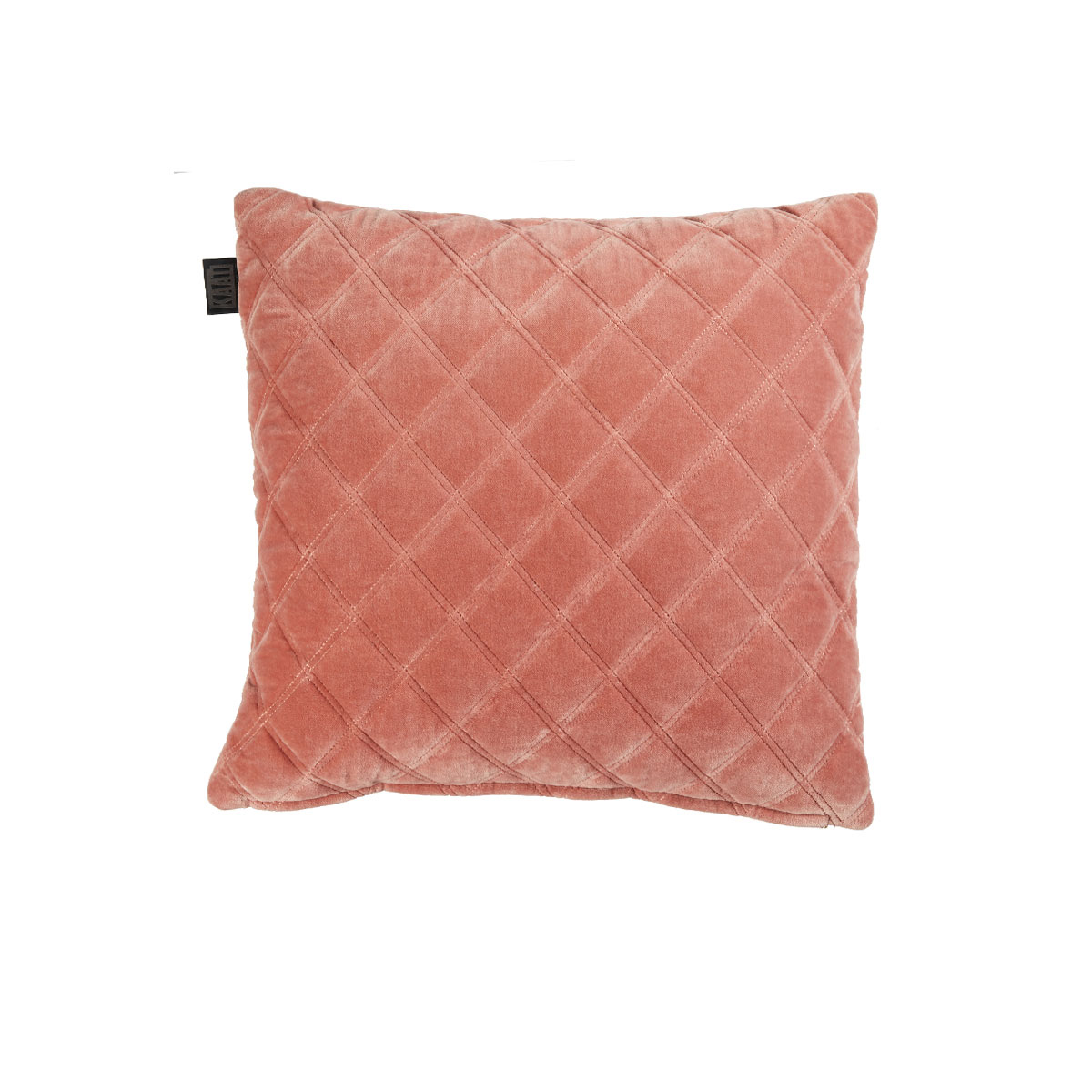 V442-HIN-CUSHION-VERCORS-PINK-SQ-82426-00 Bedding House Vercors Luxury Cotton Velvet Filled Square Cushion - Pink - Image 1