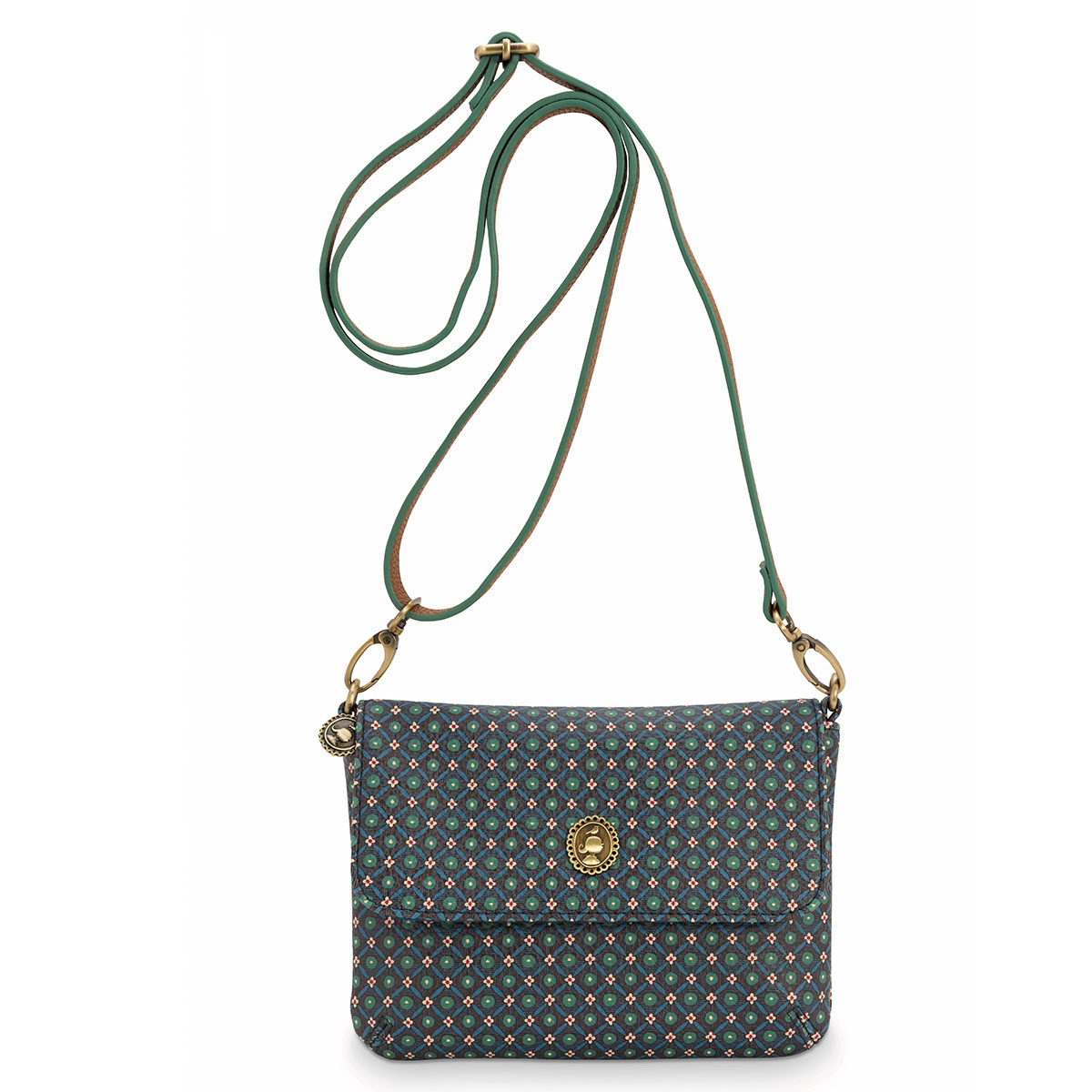 V442-HIN-MISC-BELTBAGSTARTILE-DARKBLUE-SH-82791-00 PIP Studio Star Tile Dark Blue Belt Bag - Image 1