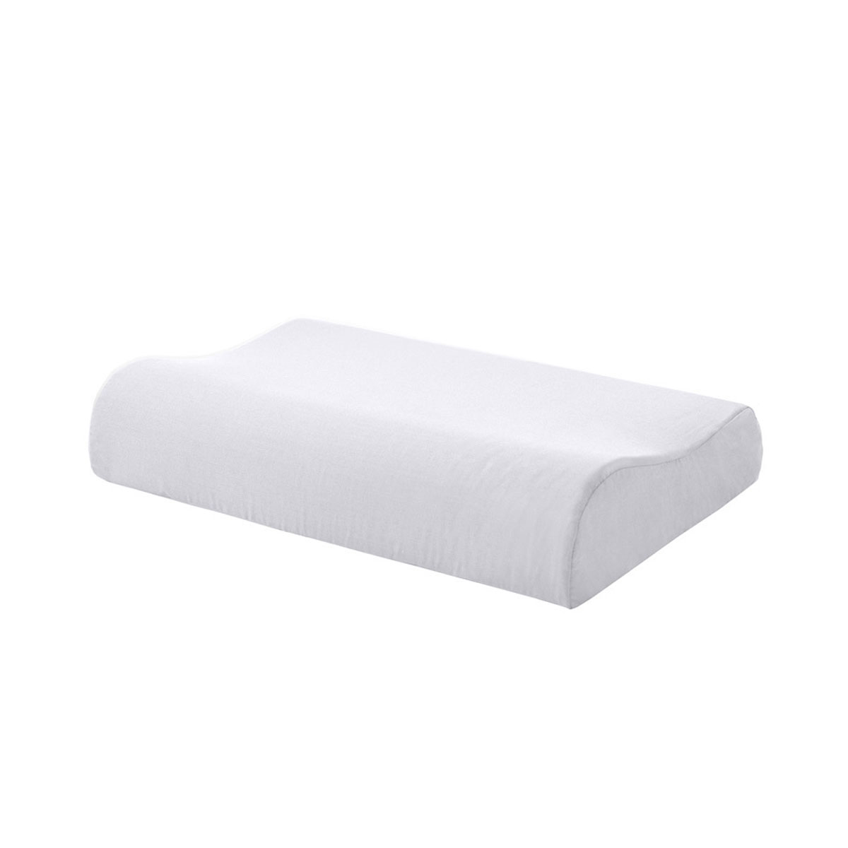 V442-HIN-PILLOWC-CONTOUR-WHITE-SH-191072-00 Accessorize White Cotton Rich Contour Pillowcase 40x60x12cm - Image 1