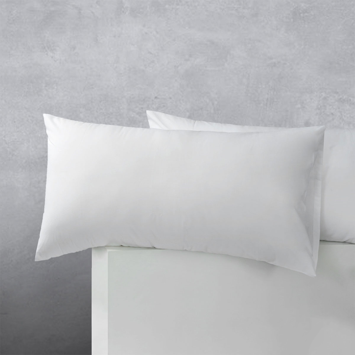 V442-HIN-PILLOWC-COTTONPOLYESTER-WHITE-KI-82763-00 Accessorize Pair of Cotton Polyester King Pillowcases White - Image 1