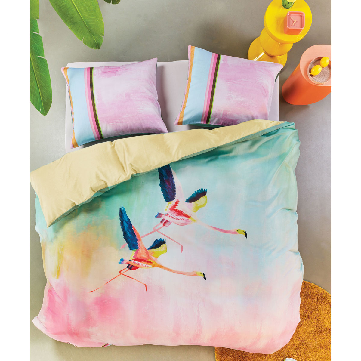 V442-HIN-QUILTCS-COLOURFULBIRDS-MULTI-KI-82266-00 Oilily Colourful Birds Multi Cotton Sateen Quilt Cover Set King - Image 1