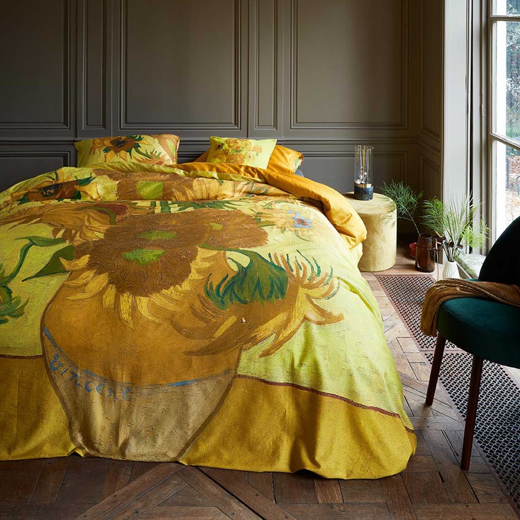 V442-HIN-QUILTCS-TOURNESOL-YELLOW-KI-83095-00 Bedding House Tournesol Yellow Quilt Cover Set King - Image 1