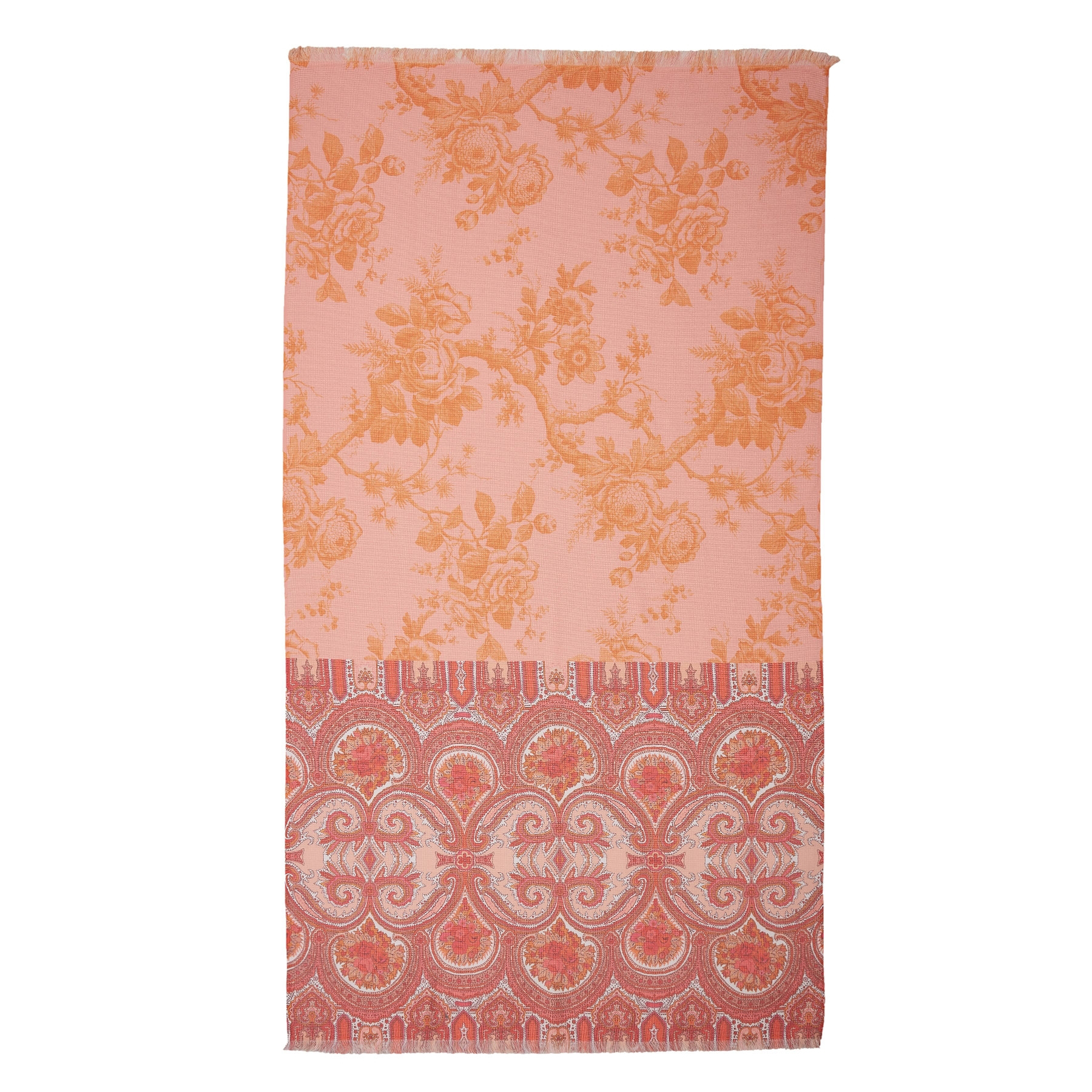 V442-HIN-TOWEL-BRIGHTROSE-MULTI-RE-83002-00 Oilily Cotton Digital Print Large Towel Bright Rose - Image 1