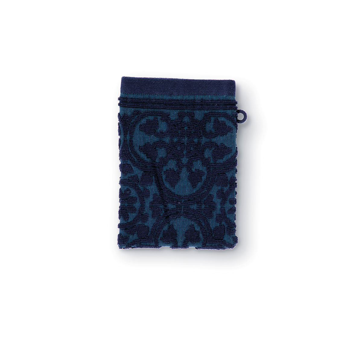 V442-HIN-TOWEL-TILEDEPIPMITT-DARKBLUE-RE-82943-00 PIP Studio Tile de Pip Dark Blue Wash Mitt 16cm x 22cm - Image 1