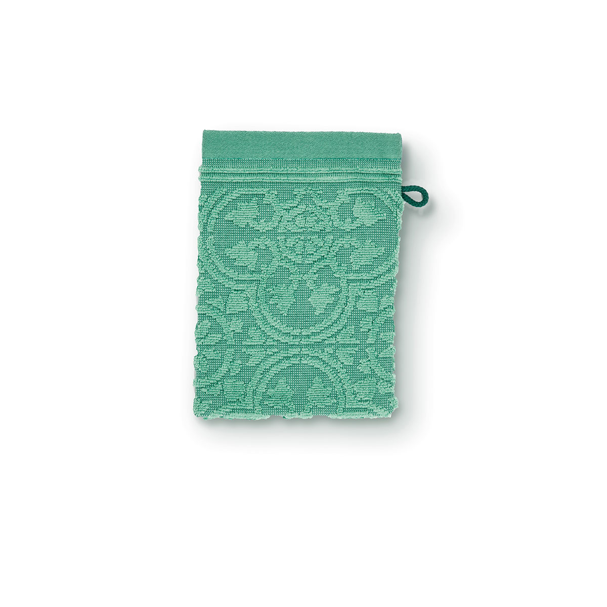 V442-HIN-TOWEL-TILEDEPIPMITT-GREEN-RE-82942-00 PIP Studio Tile de Pip Green Wash Mitt 16cm x 22cm - Image 1
