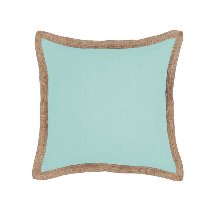 V442-IDC-CUSHIONC-HAMPTON-GLACIERBLUE-SQ-78382-00 J Elliot Home Hampton Linen Cushion Cover 50 x 50 cm Glacier Blue - Image 1