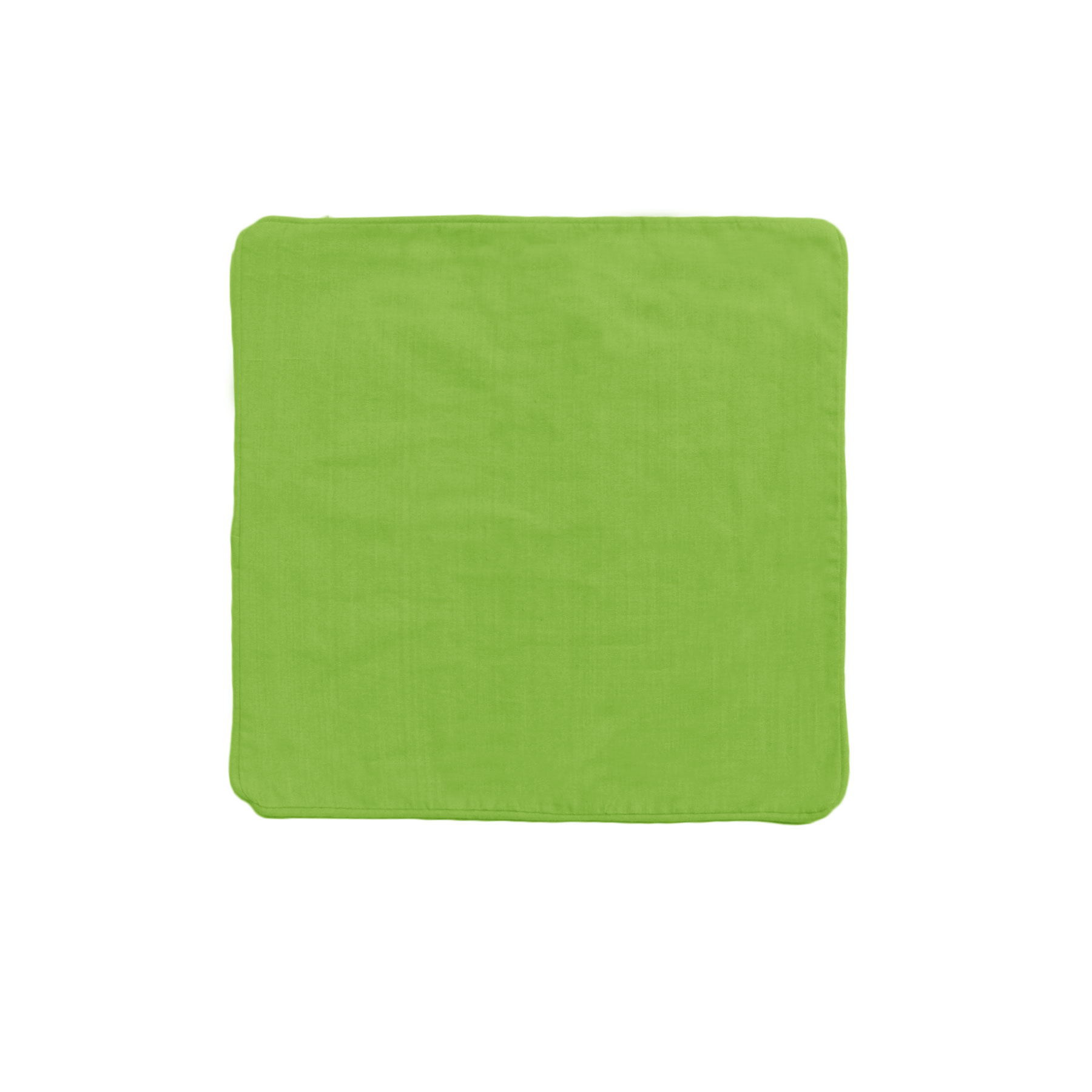 V442-IDC-CUSHIONC-PANAMA-LIME-SQ-78474-00 IDC Homewares Panama 100% Cotton Cushion Cover Lime - Image 1