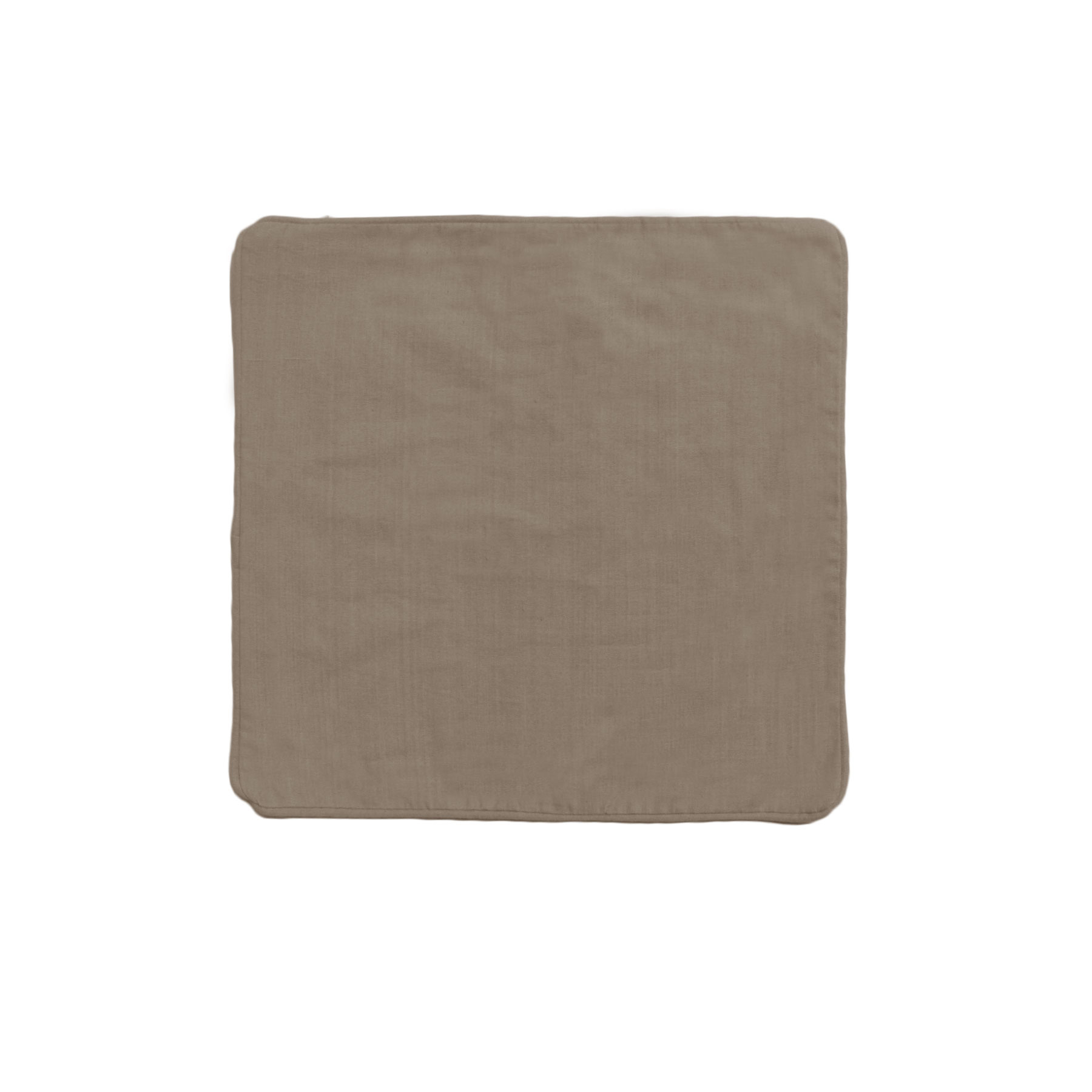 V442-IDC-CUSHIONC-PANAMA-MOCHA-SQ-78479-00 IDC Homewares Panama 100% Cotton Cushion Cover Mocha - Image 1