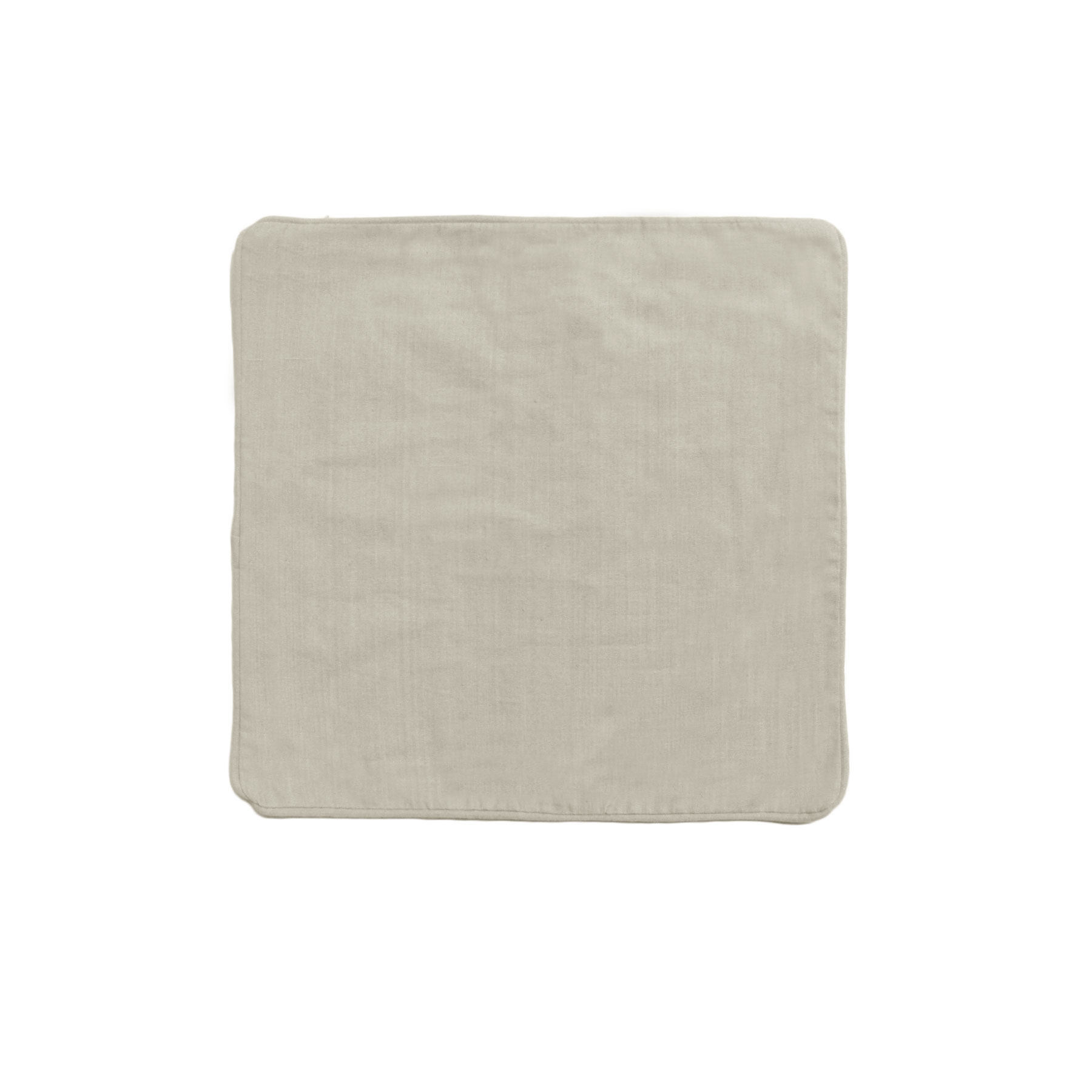 V442-IDC-CUSHIONC-PANAMA-TAUPE-SQ-78484-00 IDC Homewares Panama 100% Cotton Cushion Cover Taupe - Image 1