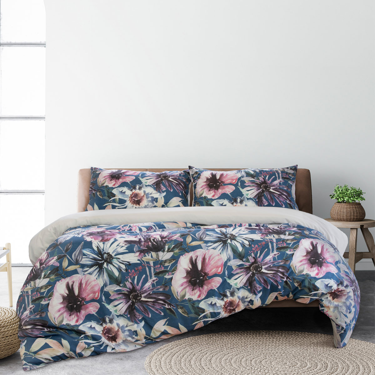 V442-INT-QUILTCS-JENNA-MULTI-QS-141933-00 Ardor Jenna Printed Quilt Cover Set Queen - Image 1