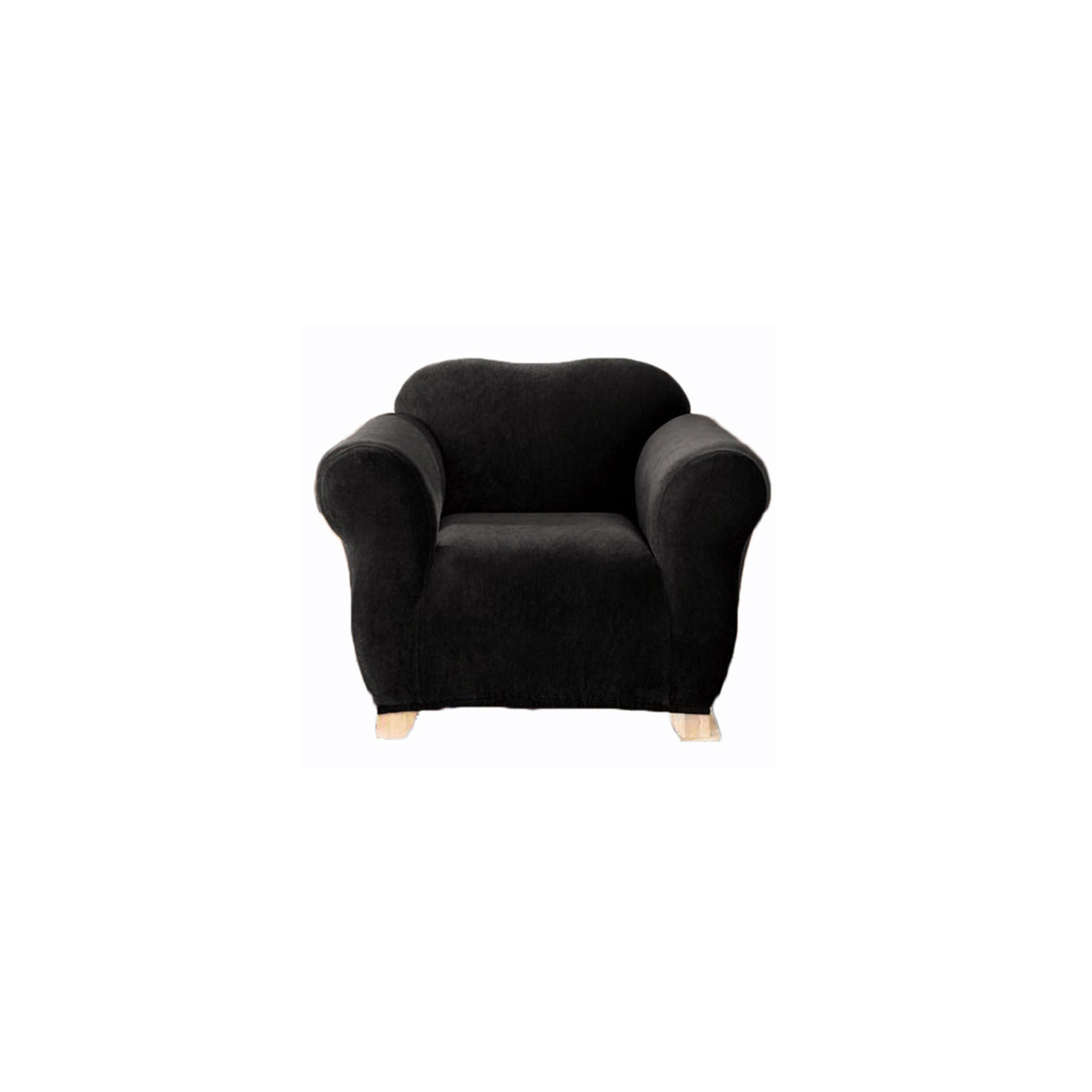 V442-INT-SUREFIT-PEARSON-EBONY-1S-141446-00 SureFit Pearson One Seater Couch Cover Ebony - Image 1