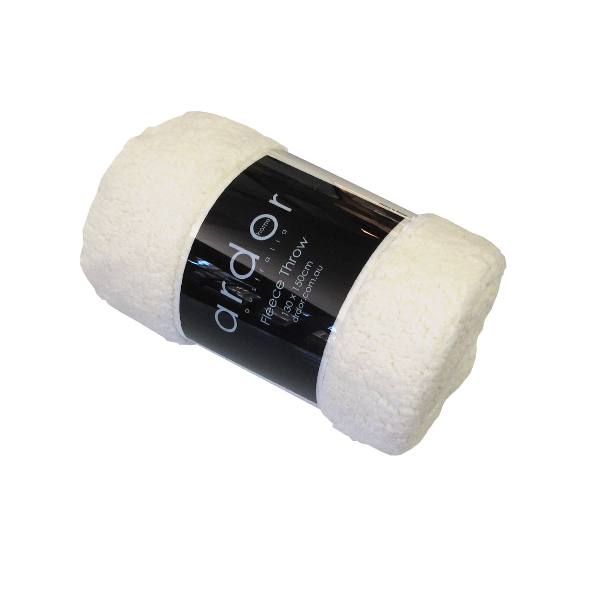 V442-INT-THROW-LUPINIAFLEECE-IVORY-RE-144619-00 Ardor Lupinia Ivory Sherpa Fleece Throw Rug 130 x 150cm - Image 1