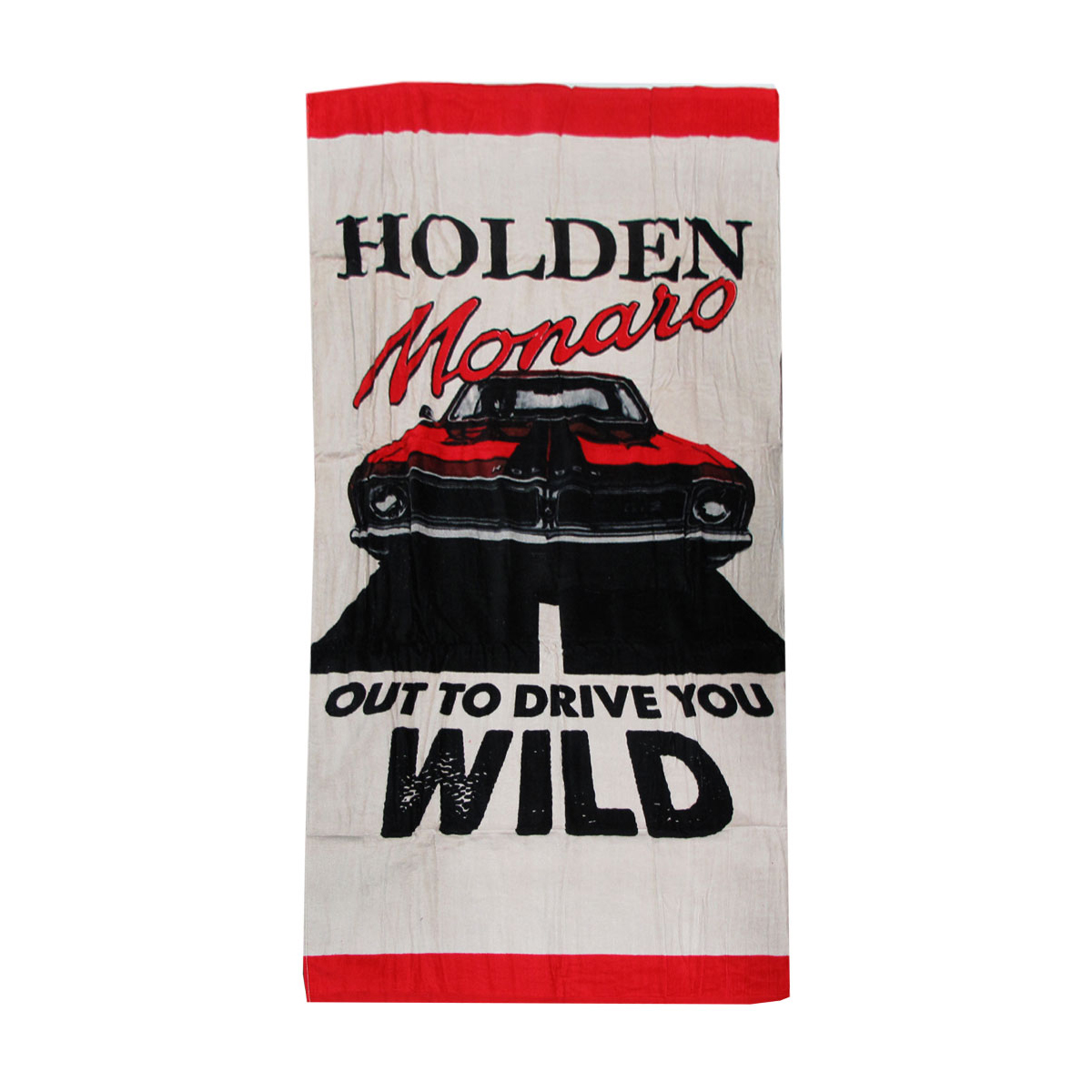V442-JTC-TOWEL-HOLDENMONARO-TAUPE-RE-173508-00 Holden Monaro Cars Printed 100% Cotton Beach Towel 75 x 150 cm - Image 1