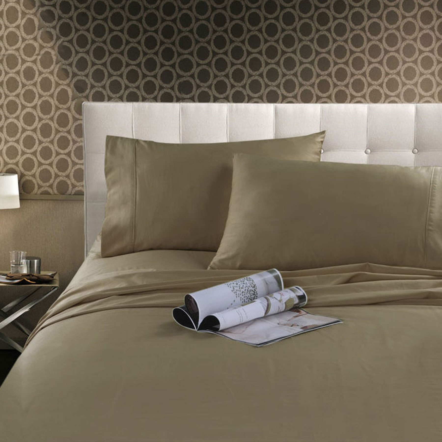 V442-KIT-SHEETS-300TCHOTEL-LINEN-SB-150956-00 Kingtex 300TC Cotton Sheet Set Linen Single - Image 1