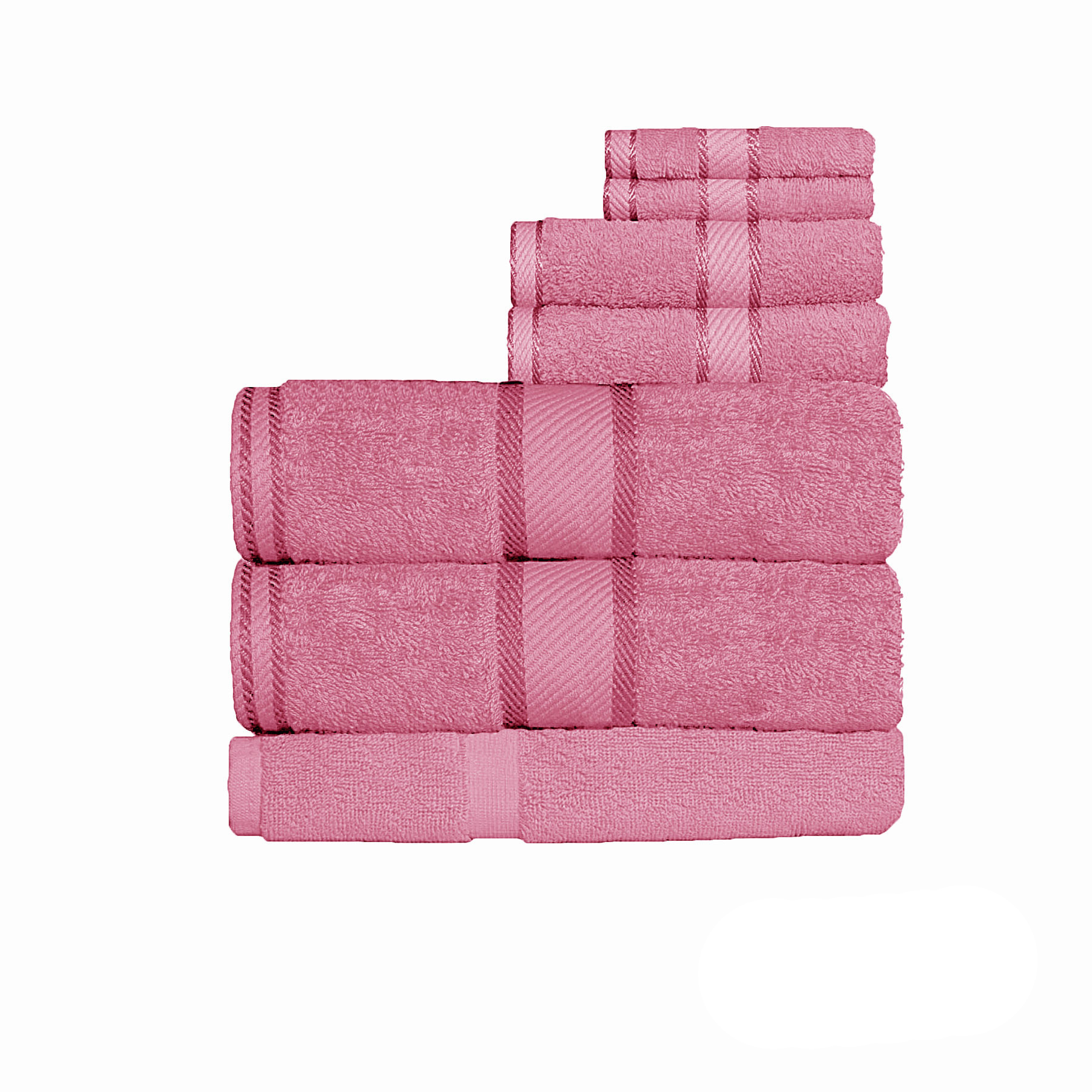 V442-KIT-TOWEL-7PSHEET-LIPGLOSS-158533-00 Kingtex 550gsm Cotton 7 Pce Bath Sheet Set Lip Gloss - Image 1