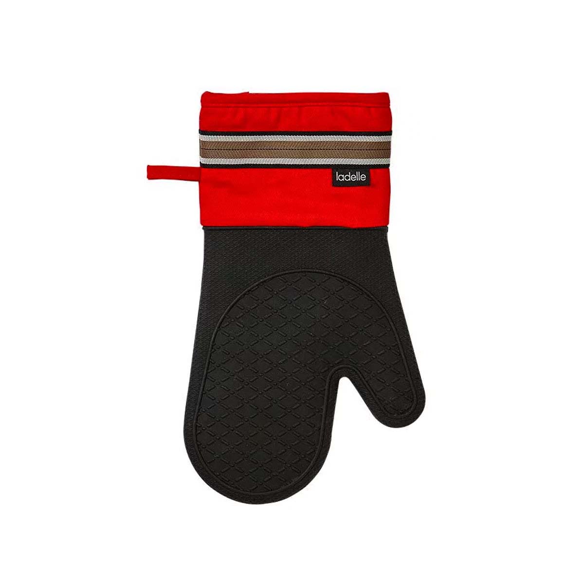 V442-LDE-OVENM-PROFESSIONALSILICONE-RED-SH-77936-00 Ladelle Professional Series Red Silicone Oven Mitt - Image 1