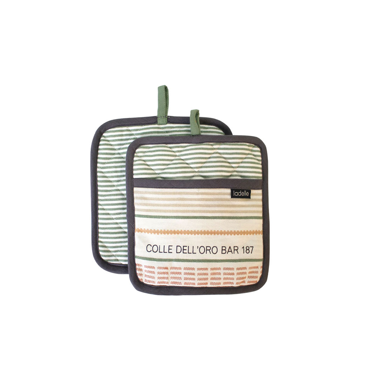 V442-LDE-OVENM-SANCTUARY2POTHOLDER-CREAM-SQ-77657-00 Ladelle Sanctuary Cream Set of 2 Pot Holders 21 x 21 cm - Image 1