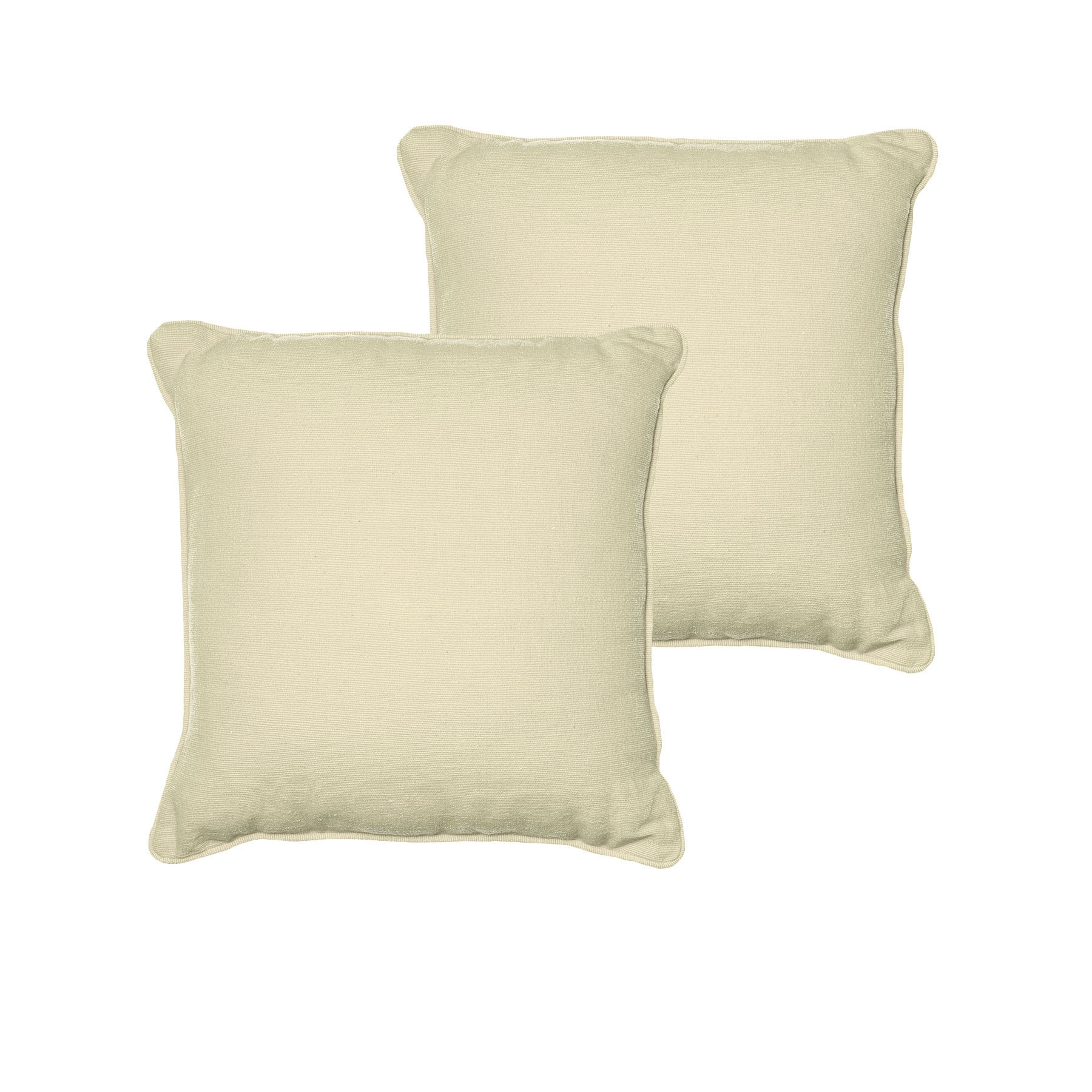 V442-RAN-CUSHIONC-LONDON-NATURAL-SQ-77573-00 Rans Set of 2 London Cotton Cushion Cover - Natural - Image 1