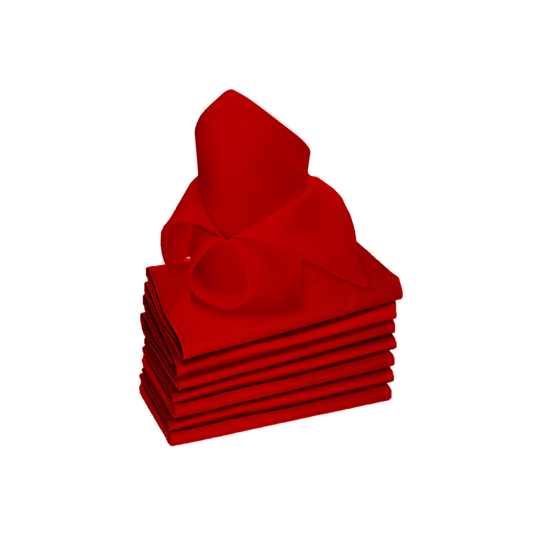V442-RAN-MISC-LOLLIPOP8NAPKINS-RED-SQ-77560-00 Rans Set of 8 Lollipop Cotton Napkins - Red - Image 1
