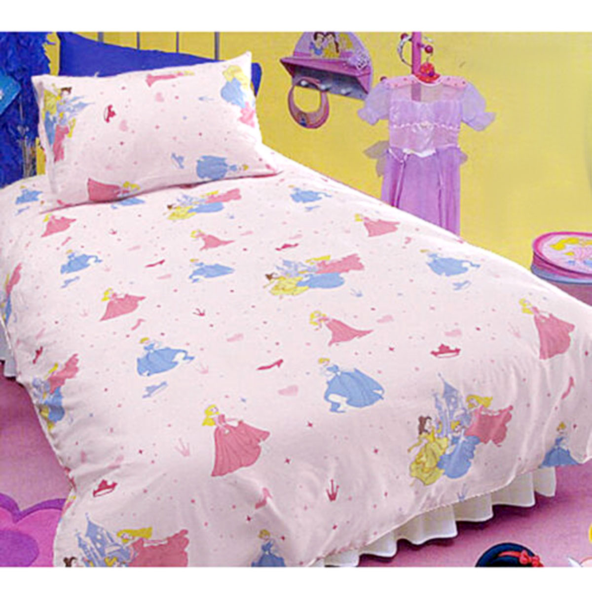 V442-STR-QUILTCS-DISNEYPRINCESS-PINK-SB-209273-00 Disney Princess Pink Quilt Cover Set Single - Image 1