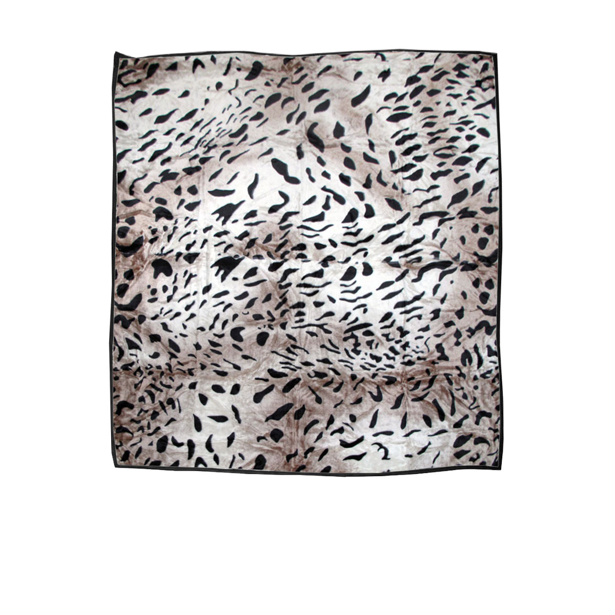 V442-YTL-BLANKET-750GSMJAGUAR-TAUPE-QS-202502260931-00 750gsm 3.5kg Double Layer Animal Print Faux Mink Blanket Queen 200x240 cm Taupe Jaguar - Image 1