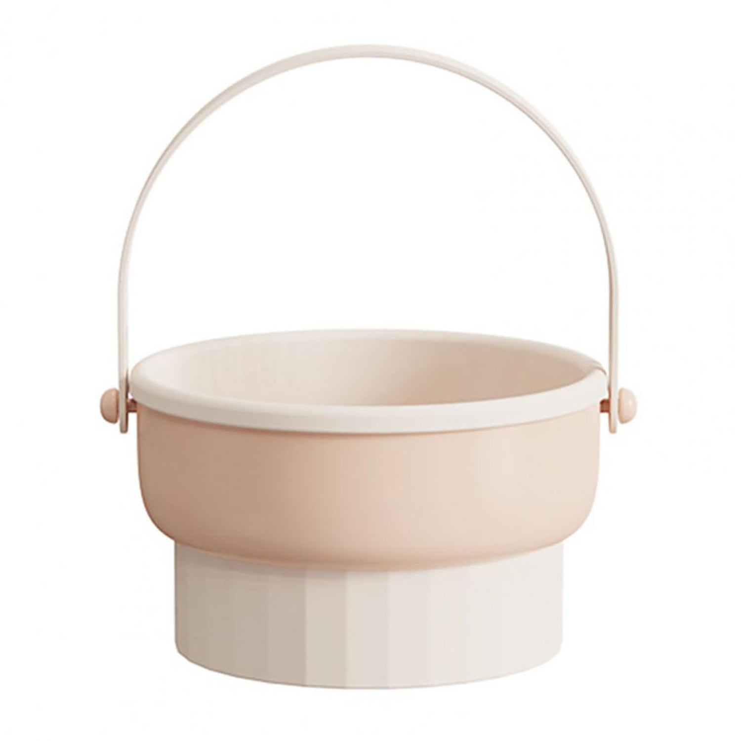 V462-FB-80-02-101760-00 3 In 1 Makeup Brushes Cleaner Sponge Brush Washing Box Makeup Brush Drying Basket(Beige) - Image 1