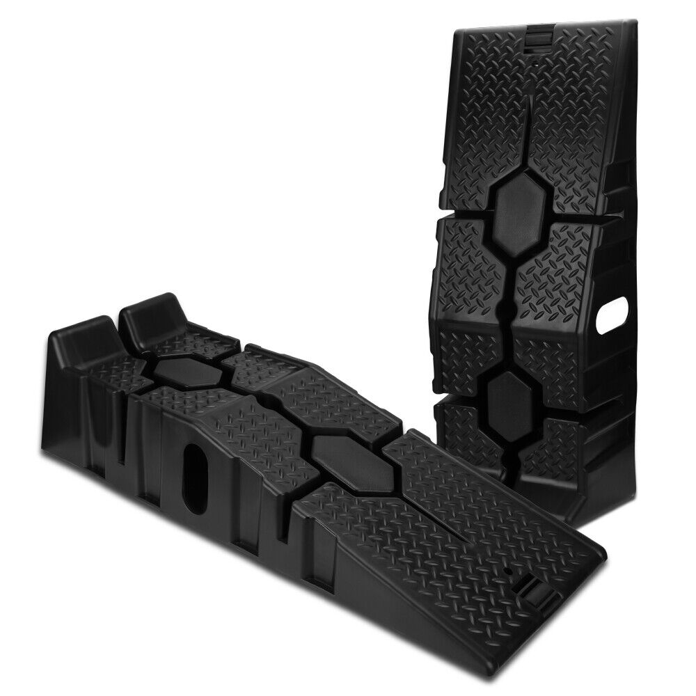 V465-86200-186516-00 SEDY 2Pcs 2 Ton Heavy Duty Car Ramps 17cm Rise Antiskid Vehicle Service Ramp Au - Image 1