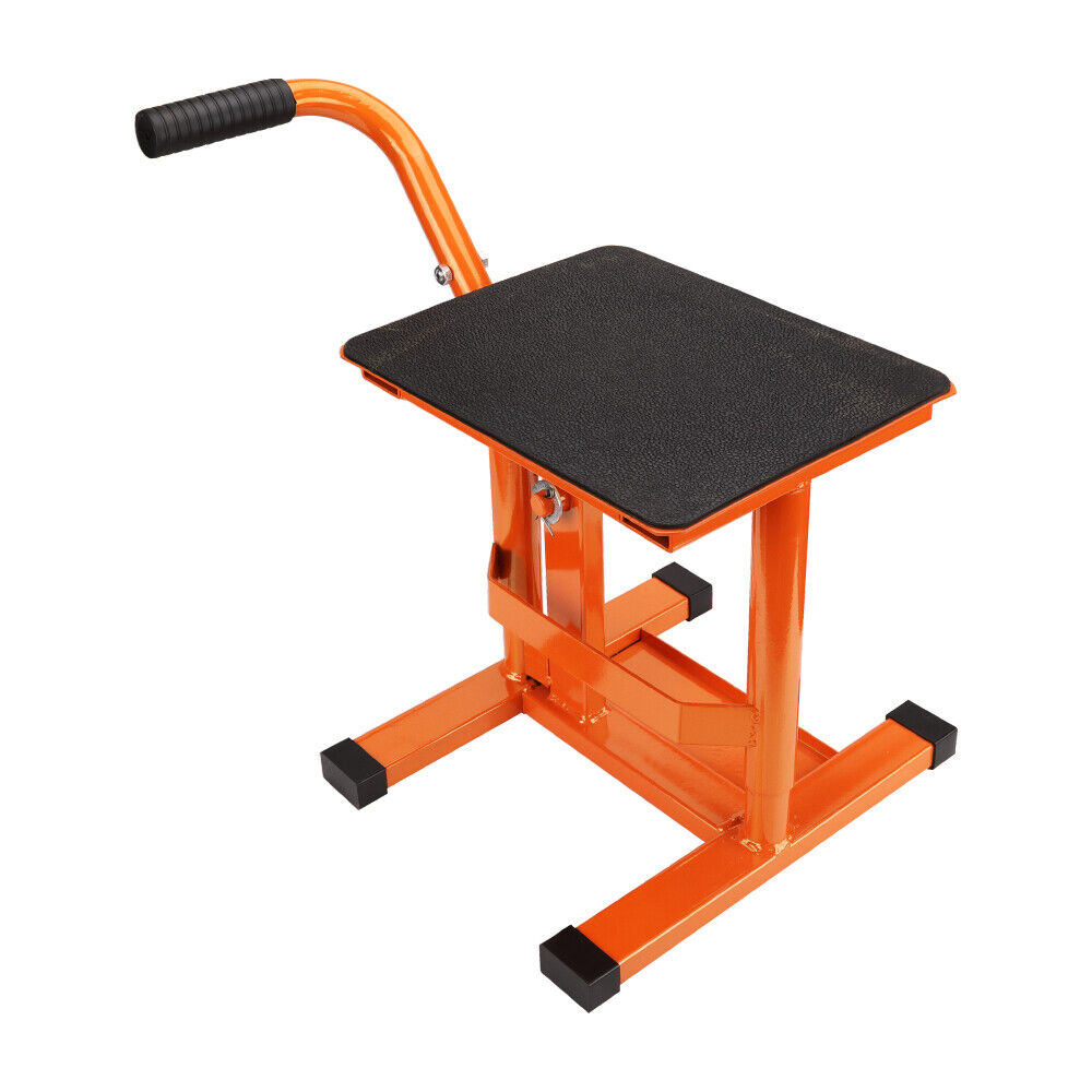 V465-86333-186524-00 HORUSDY 220Lbs Motorbike Jack Lift Crank Lift Manual Repair Clean Hoist Table - Image 1