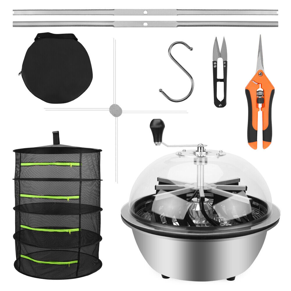 V465-86337-186133-00 19 inch Bud Leaf Bowl Trimmer Tumble Stainless Steel Blades Twisted Spin Cut - Image 1