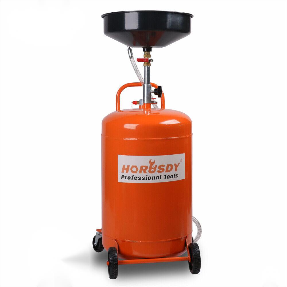 V465-95227-85398-00 HORUSDY 80L Pneumatic Waste Oil Drainer Fluid Transfer Tank Air Car Workshop - Image 1