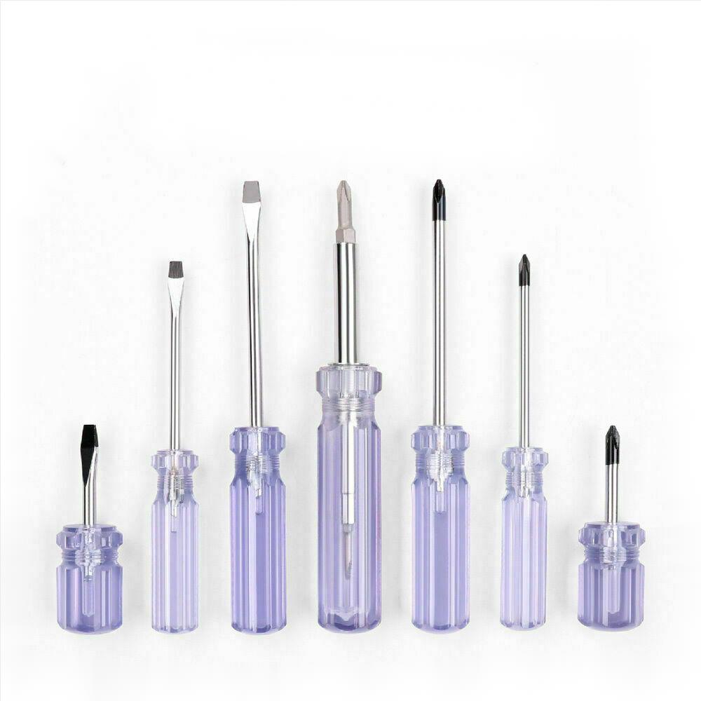 V465-97288-AU-2-85371-00 12Pc Screwdriver Set Double Sided Screw Driver Bit Stubby Repair Tool Vanadium - Image 1