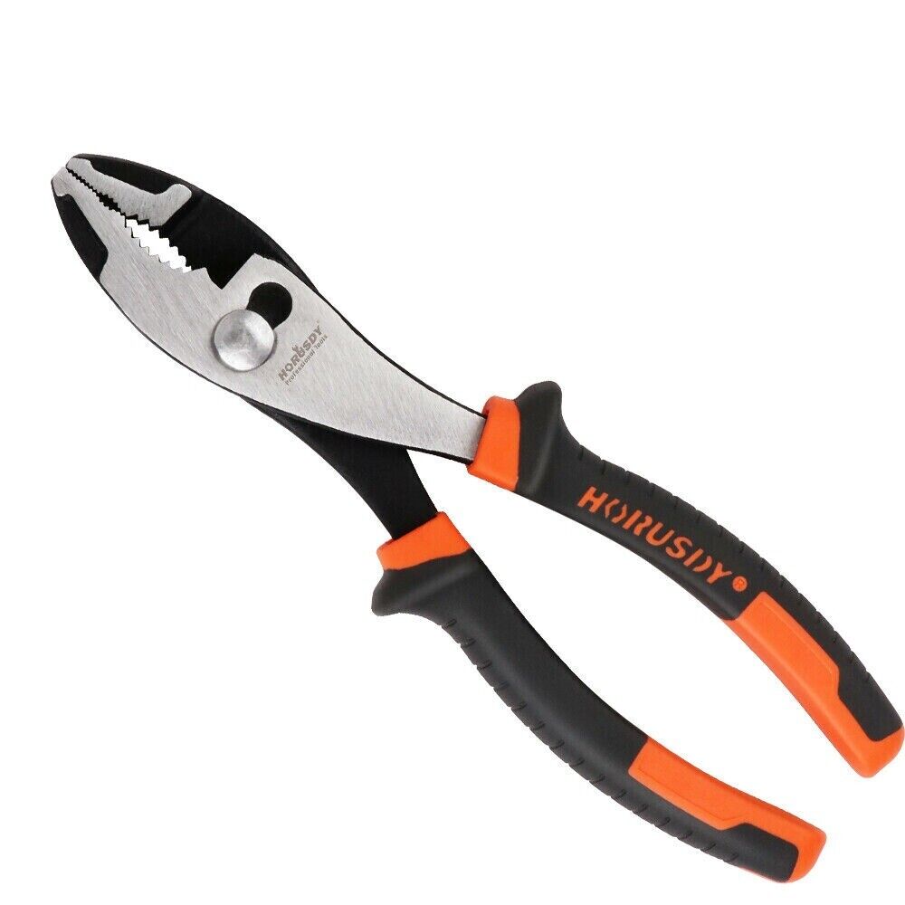 V465-97655-AU-85376-00 8" Slip Joint Pliers Adjustable Heavy Duty Jars Non-Slip Grip Handle 200mm - Image 1