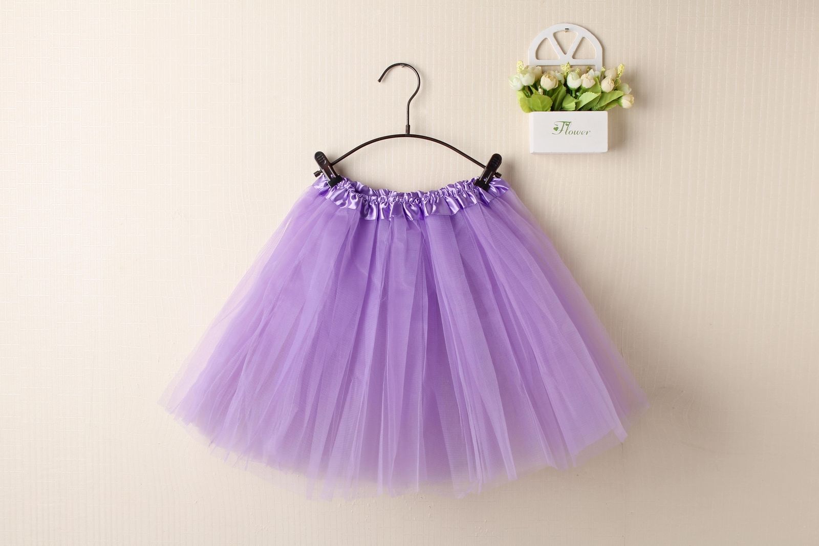 V474-211406-101985-00 New Adults Tulle Tutu Skirt Dressup Party Costume Ballet Womens Girls Dance Wear, Light Purple, Kids - Image 1