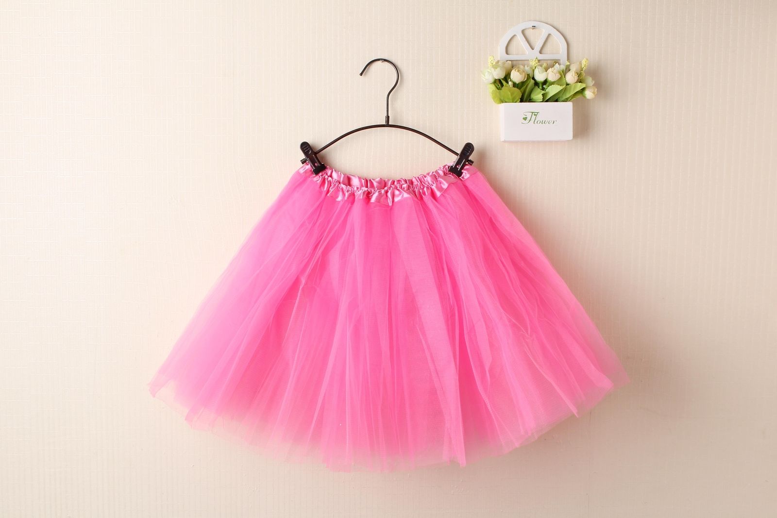 V474-211413-102002-00 New Adults Tulle Tutu Skirt Dressup Party Costume Ballet Womens Girls Dance Wear, Pink, Adults - Image 1