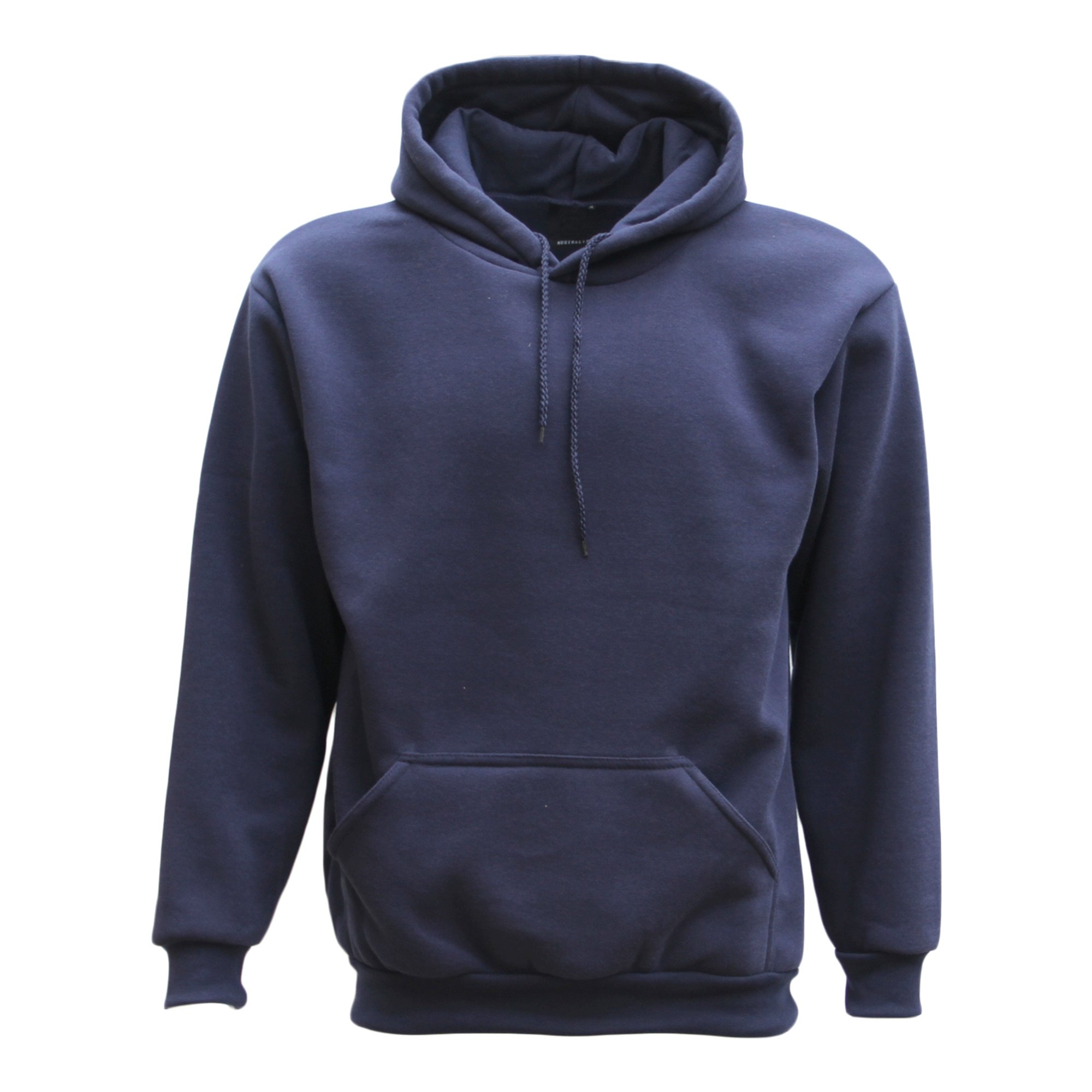 V474-213299-99501-00 Adult Unisex Men's Basic Plain Hoodie Pullover Sweater Sweatshirt Jumper XS-8XL, Navy, 3XL - Image 1