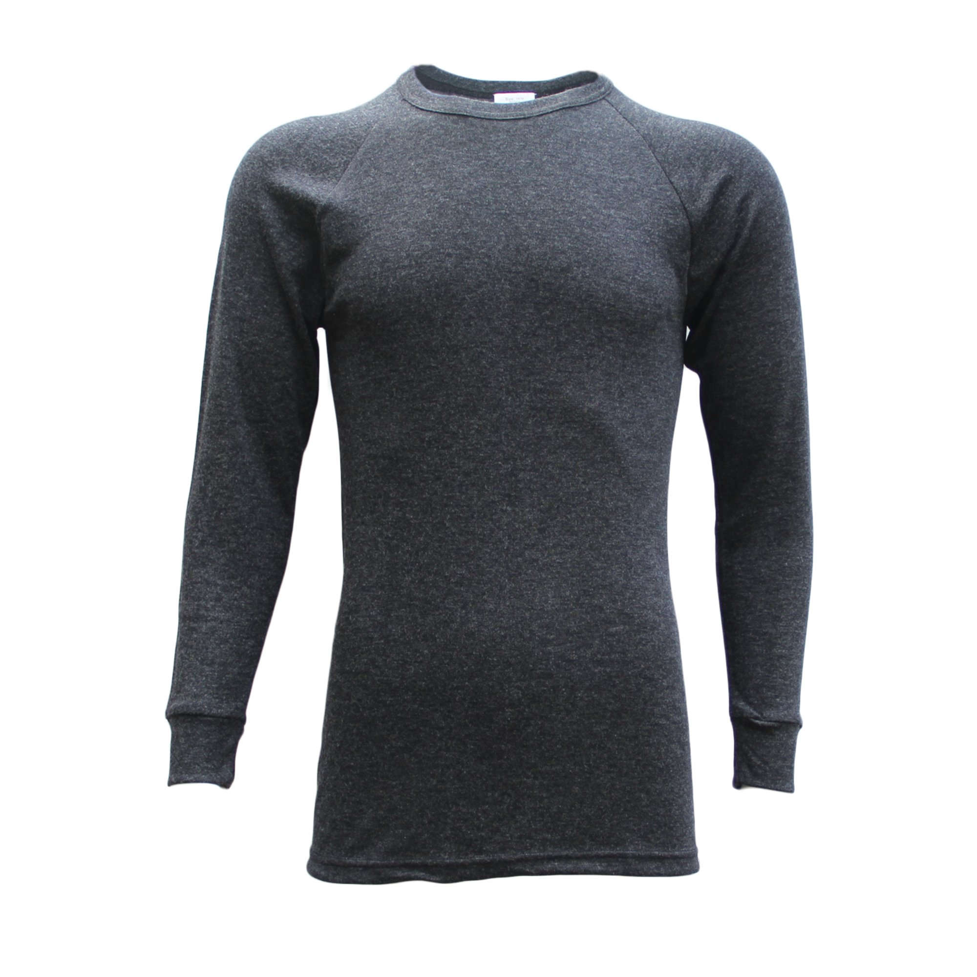 V474-215036-102721-00 Mens Merino Wool Top Pants Thermal Leggings Long Johns Underwear Pajamas, Men's Top - Black, M - Image 1