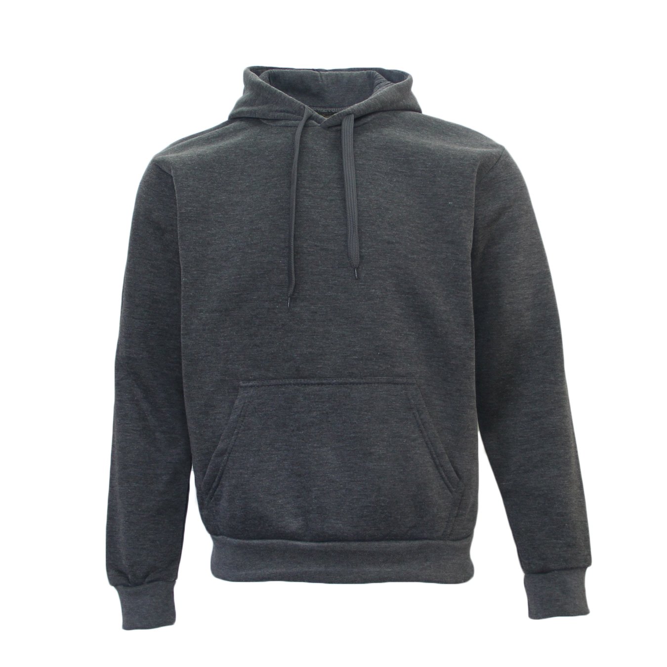V474-226375-99522-00 Adult Unisex Men's Basic Plain Hoodie Pullover Sweater Sweatshirt Jumper XS-8XL, Dark Grey, S - Image 1