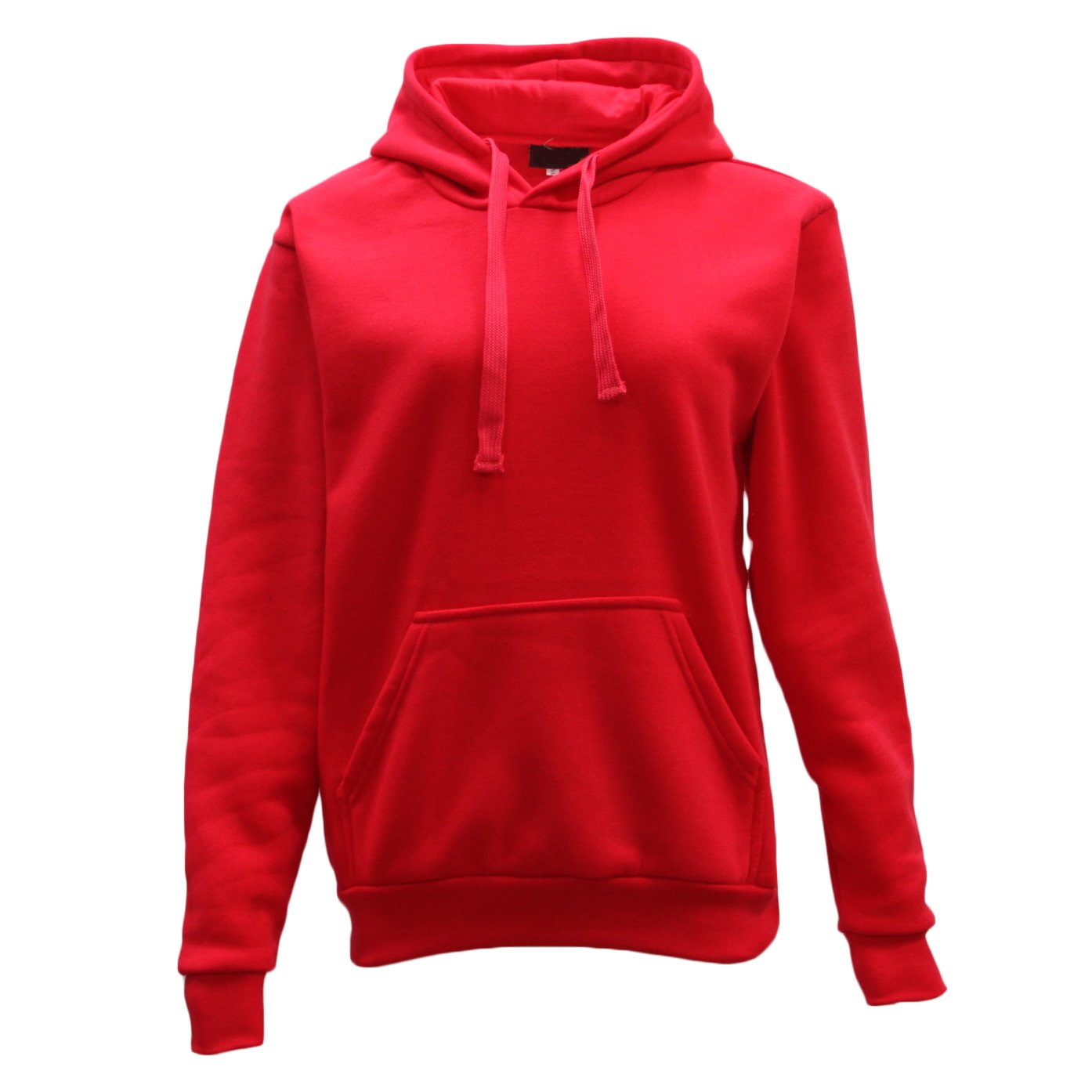 V474-293485-99588-00 Adult Unisex Men's Basic Plain Hoodie Pullover Sweater Sweatshirt Jumper XS-8XL, Red, 3XL - Image 1